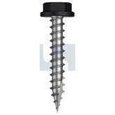 Hobsons - #10-12 x 30 Night Sky (Ebony) -Cl4 As3566 Type 17 Flanged Hex Head | Q523-Ns (Pack Of 1000)